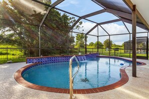 A heated pool