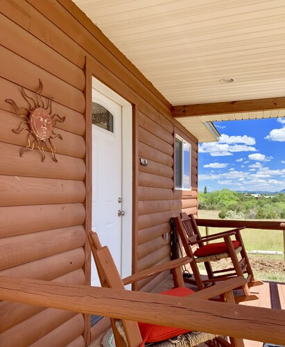 Cute private cabin on working cattle ranch  with 360 views on 80 acres.