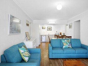 TV, fireplace, DVD player