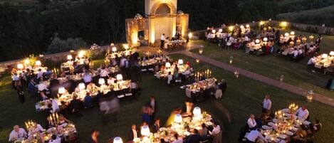 Espace banquet en plein air