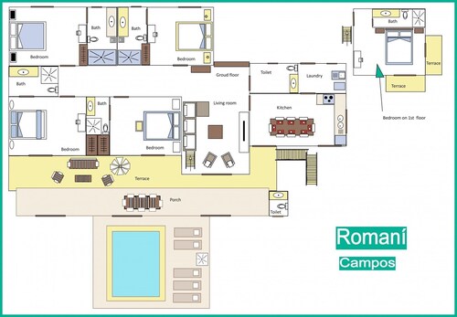 Romani 10 - Spacious country house with pool in Campos, Mallorca