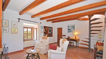 Télévision, cheminée