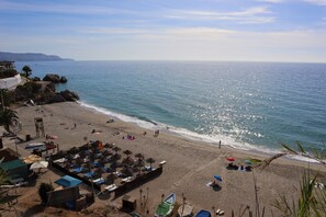 Na praia