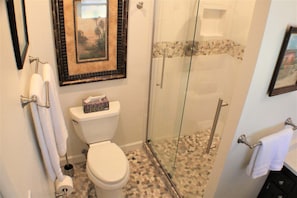 Bathtub, hair dryer, towels