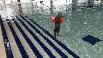 Indoor pool, a heated pool