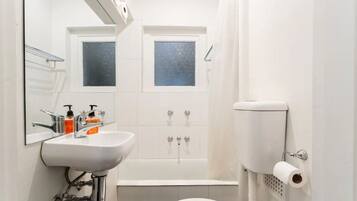 Hair dryer, towels
