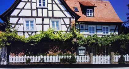 Comfortable half-timbered house in a grown wine-growing town. 6