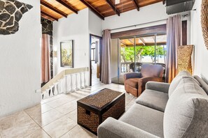 TV, table football, stereo