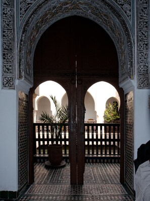 Interior - An exclusive traditional riad, featured in major art magazines (Marrakech)