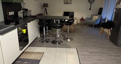 T3 apartment, sleeps 5, new, terrace, bright, 1st floor, downtown