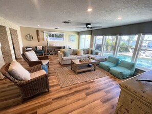 Smart TV, fireplace, printers