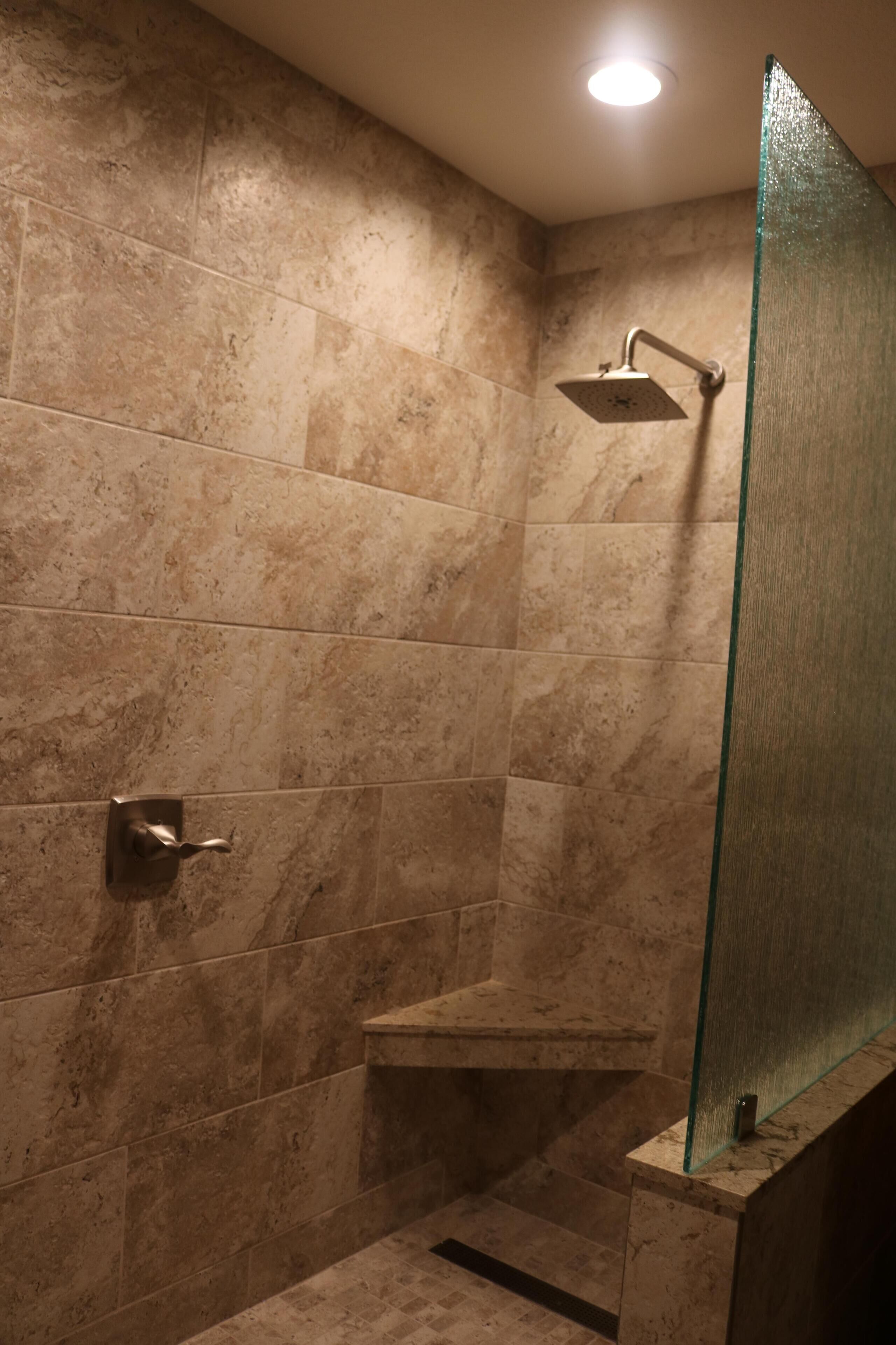 Bathtub, hair dryer, towels, soap