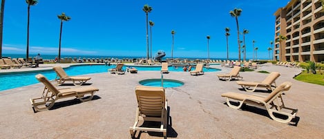 Una piscina riscaldata