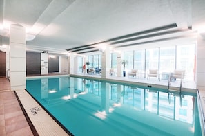 Indoor pool, a heated pool