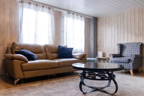 Téléviseur, Netflix, table de ping-pong, livres