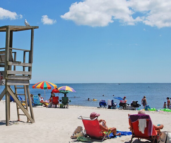 Vlak bij het strand