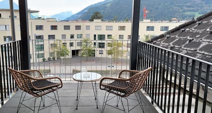 Stylish apartment. Air-conditioning. 3 mins walk from Interlaken West station.