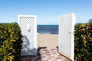Accommodatie ligt op het strand