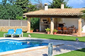 Pool - Can Roig Gran 041 magnificent finca with private pool, large barbecue area and WiFi (Pollensa / Pollença)