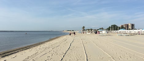 Aan het strand