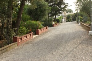 Property grounds - 20m2 porch, 1000m garden, barbecue, parking, fenced and protected and WIFI. (Rosas)