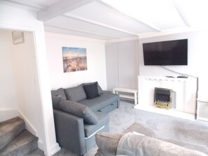 TV connectée, cheminée