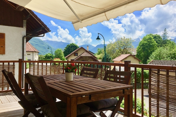 Terrasse plein sud vue dégagée