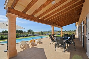 Outdoor dining - SION - Country house with swimming pool in Binissalem (Binissalem)