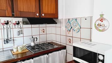 Kühlschrank, Mikrowelle, Herdplatte, Geschirrspüler