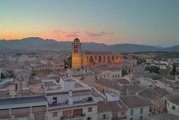 منظر من الجو على ارتفاع عالٍ