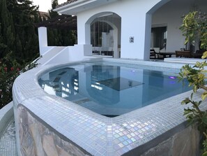 A heated pool