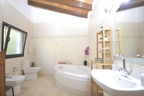 Badewanne, Haartrockner, Handtücher