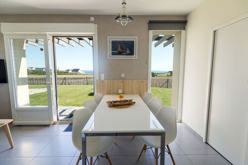 Vue mer et océan, spa, proche plage, un des gites de Fabie