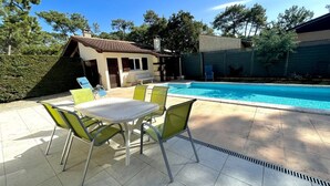 A heated pool