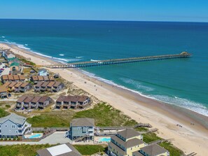 On the beach - Shore Therapy | Oceanfront + Private Heated Pool! (North Topsail Beach)