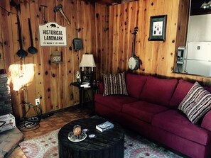 TV, fireplace, DVD player