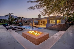 A heated pool