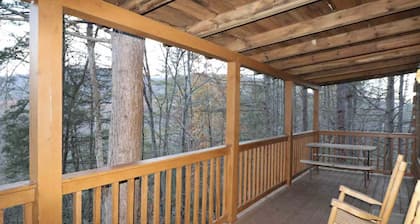 Great Cabin With a View Close to Dollywood, Great Cabin with a view hot tub