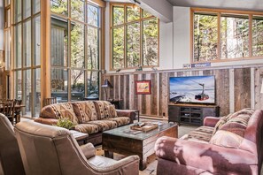 TV, fireplace, DVD player, table football