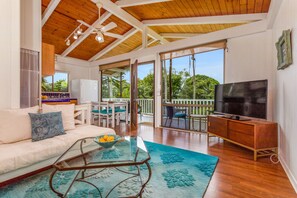 Smart TV, fireplace, printers