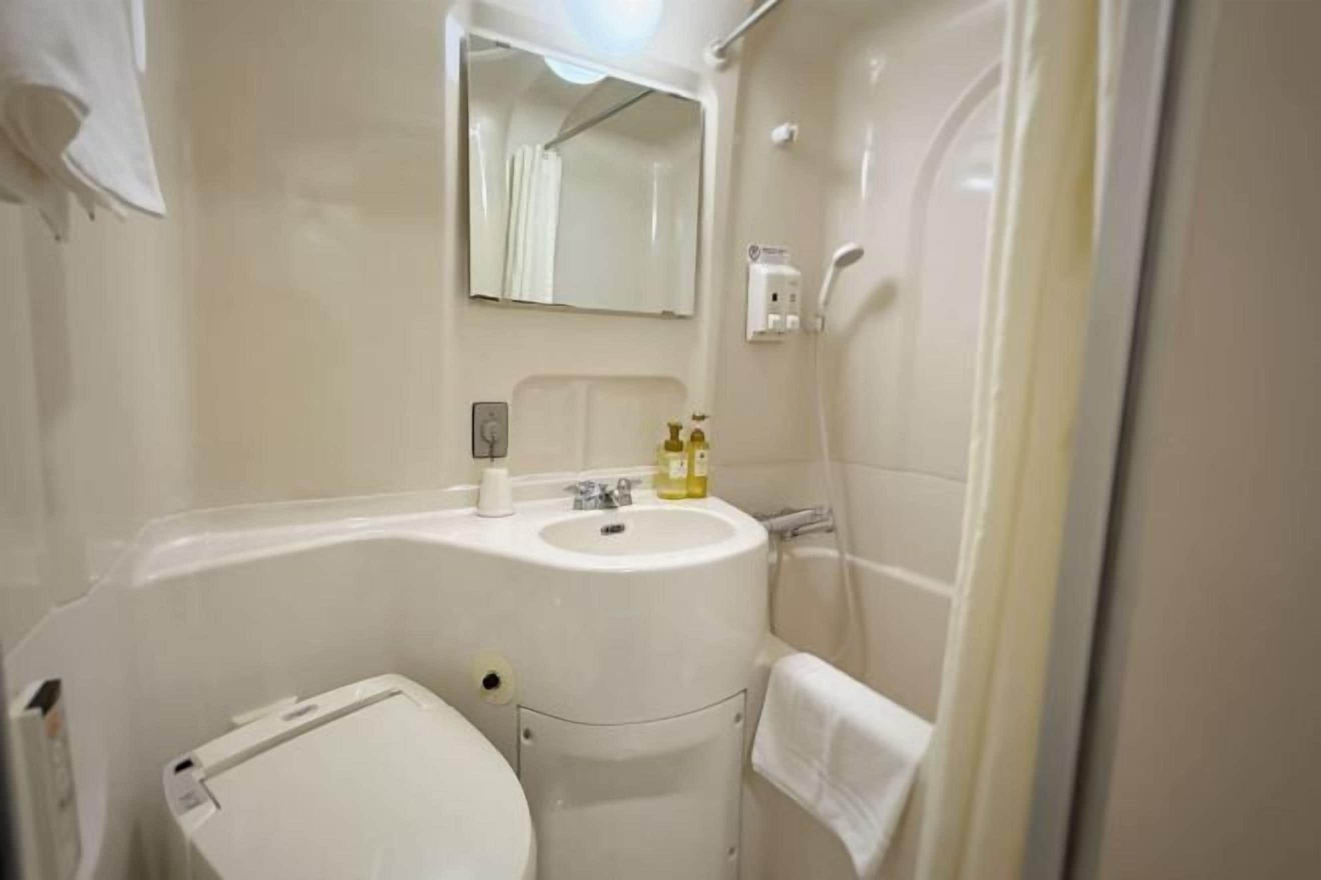 ฝักบัวในอ่างอาบน้ำ, อ่างอาบน้ำแบบแช่ตัว, ของใช้ในห้องน้ำฟรี