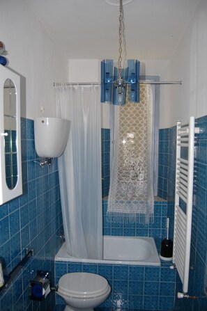Apartment, 4 Bedrooms, 2 Bathrooms | Bathroom | Shower, free toiletries, hair dryer, bidet - Agriturismo Rossello (Castiglione d'Orcia)