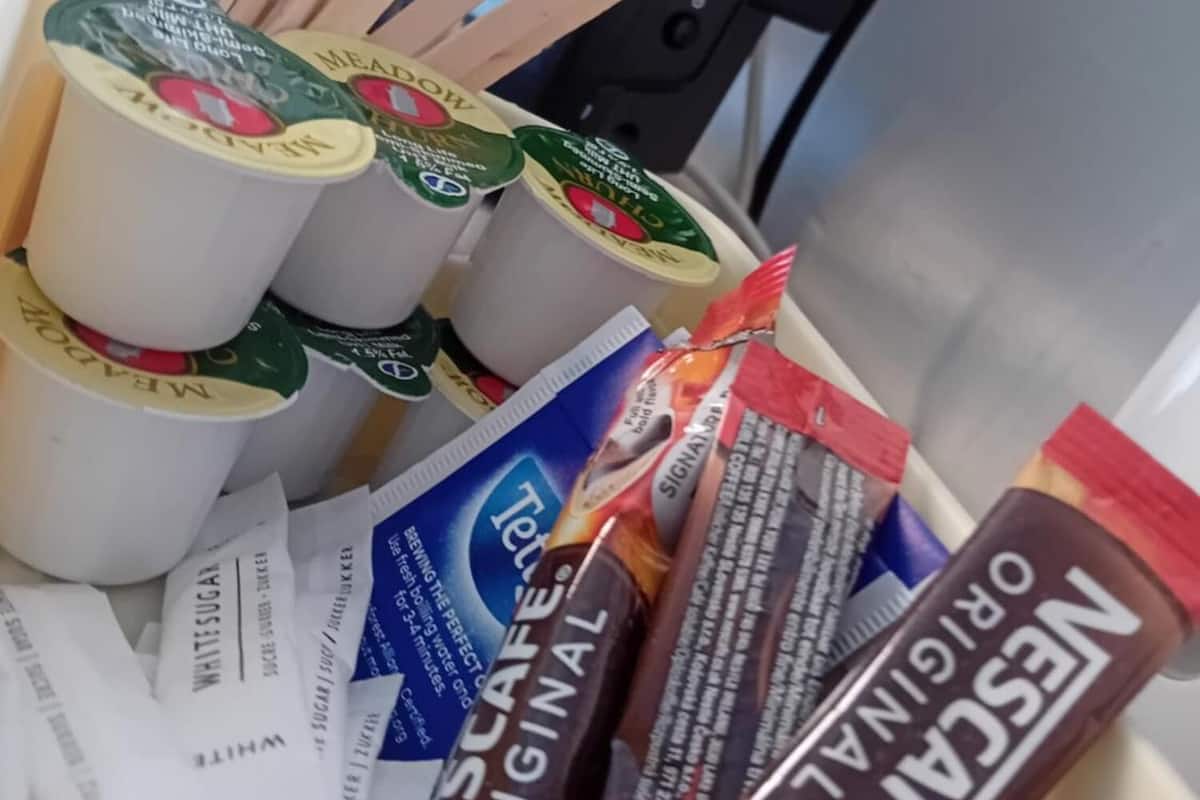 Spiseområde på rommet