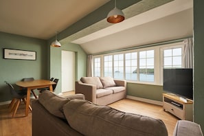 Apartment (Sleeps 6) | Living area | Flat-screen TV - Oystercatcher Apartments (Wadebridge)