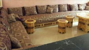 Villa | Living area | 50-inch flat-screen TV with cable channels, TV