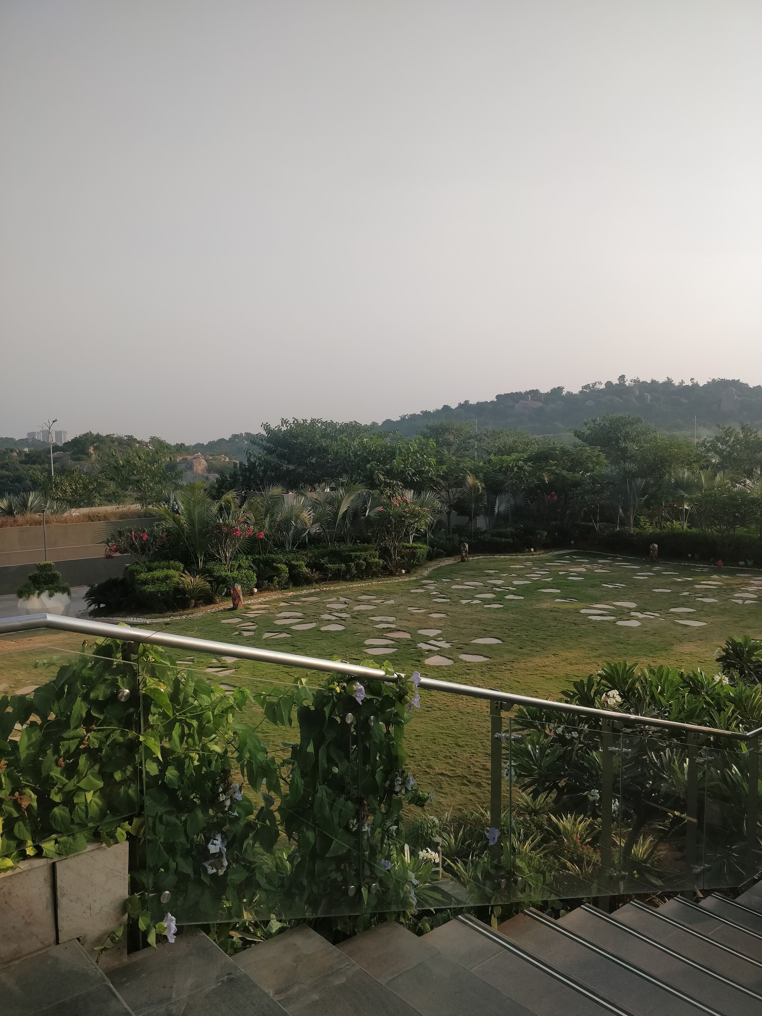 outdoor banquet area