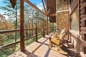 Luxury Cabin, 1 Queen Bed, Jetted Tub, Hill View (The Hideaway) | View from room