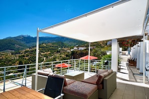 Terrace/patio - Four Storey Finca  Infinity Pool Mountain Views optional separate apartment  (Malaga Province)