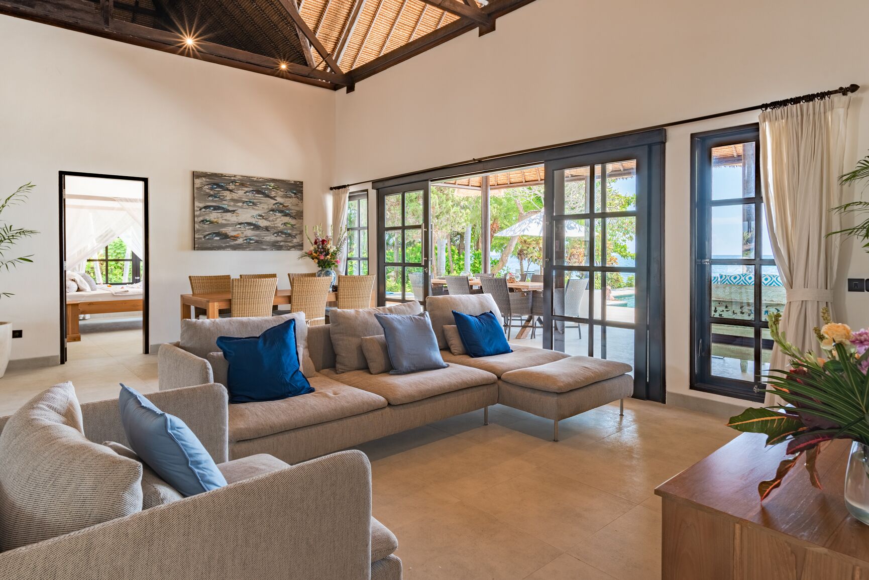 Télévision, lecteur de DVD, livres