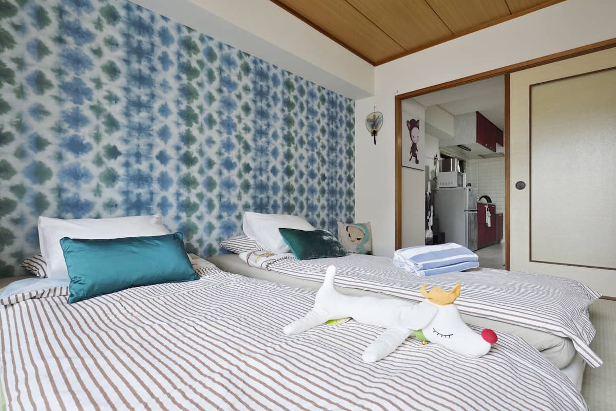 Traditional-Zweibettzimmer (Japanese Style) | 1 Schlafzimmer, Schreibtisch, Bügeleisen/Bügelbrett, kostenloses WLAN